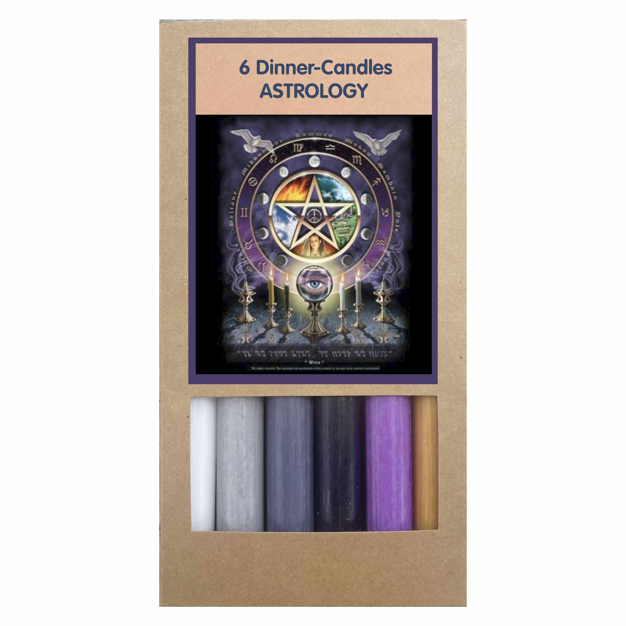 CANDLE SETS,  ASTROLOGY, 6 BOXES
