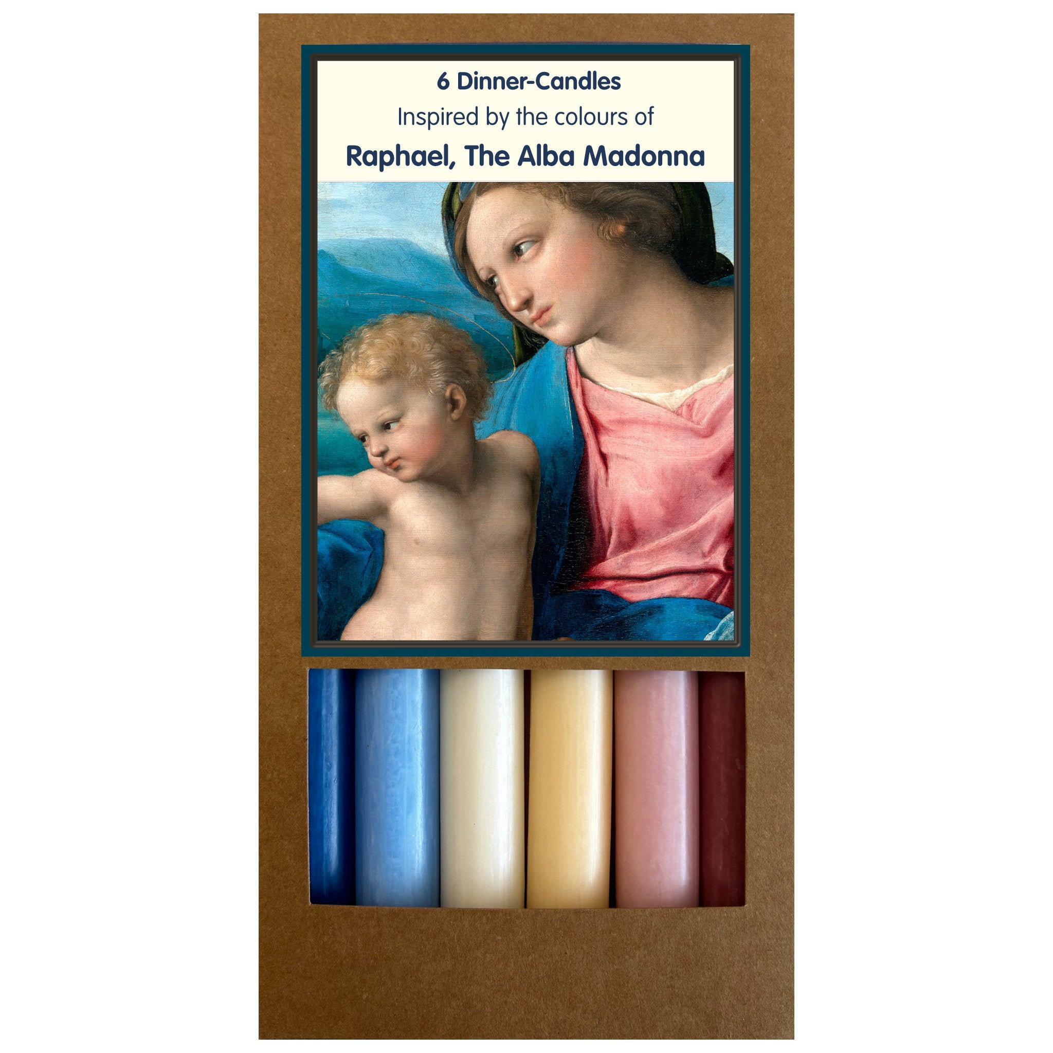 CANDLE SETS,  RAPHAEL, 6 BOXES