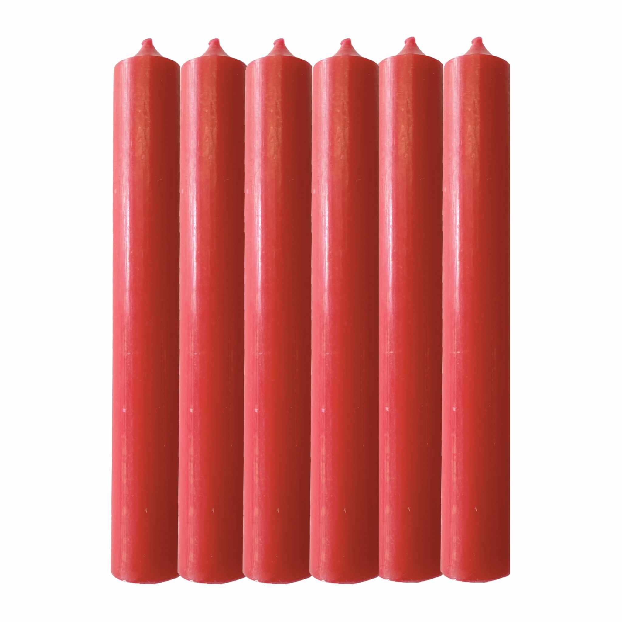CANDLE SETS,  CHRISTMAS RED, 6 BOXES