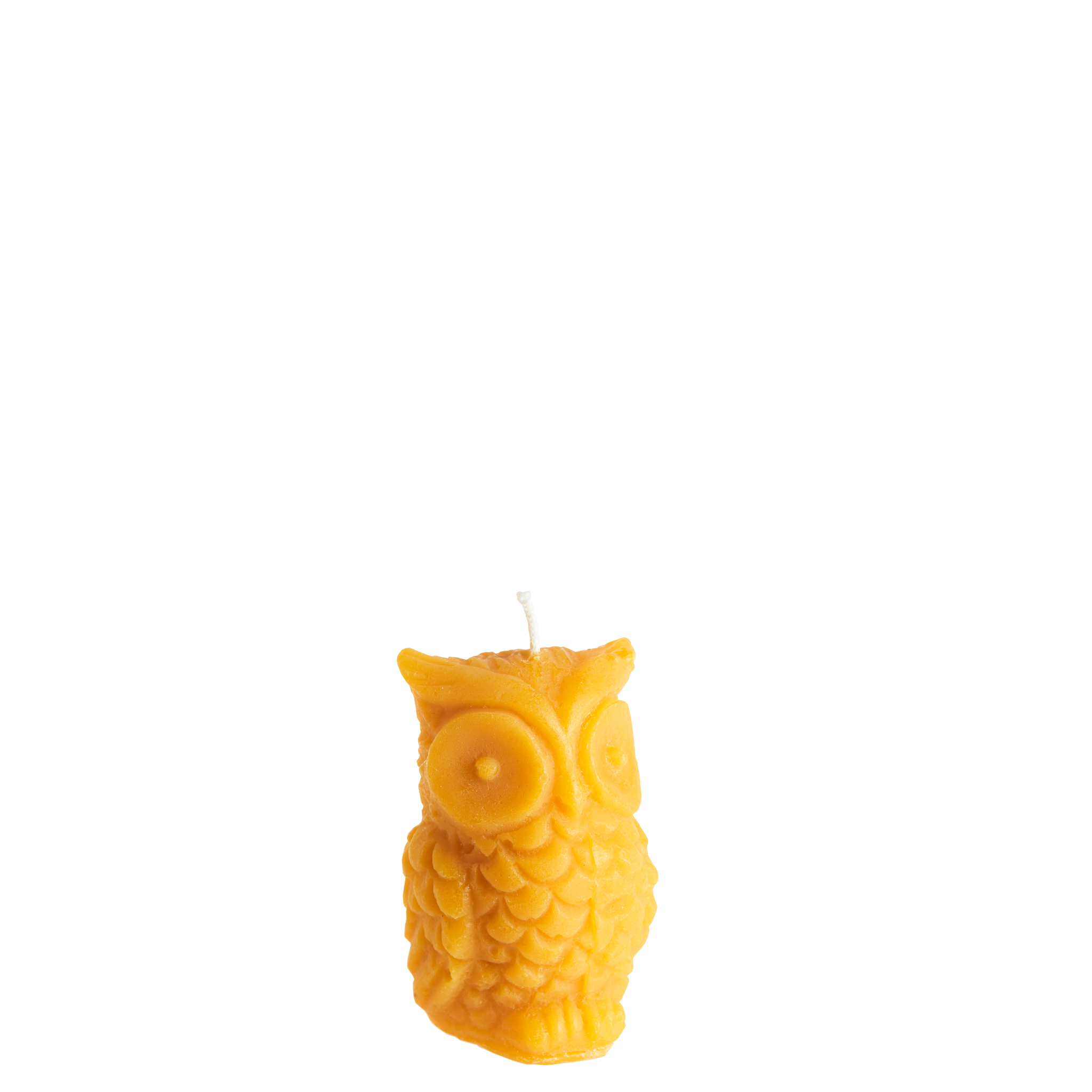 0323 Beeswax Owl Candle, pack of 6