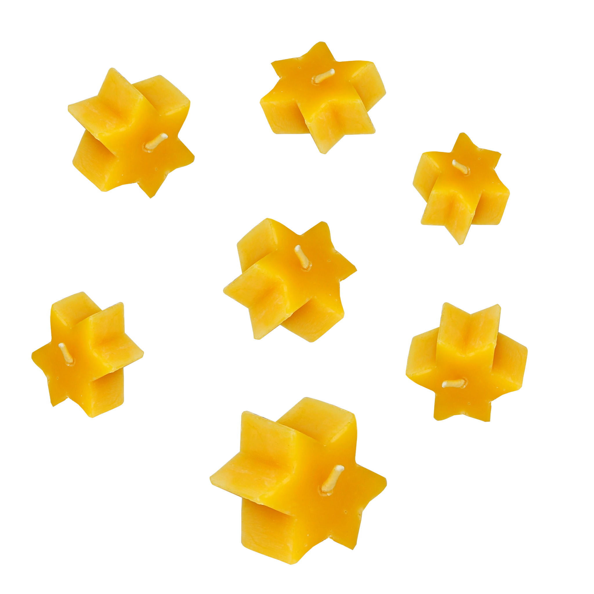 0406 Beeswax Stars, pack of 50