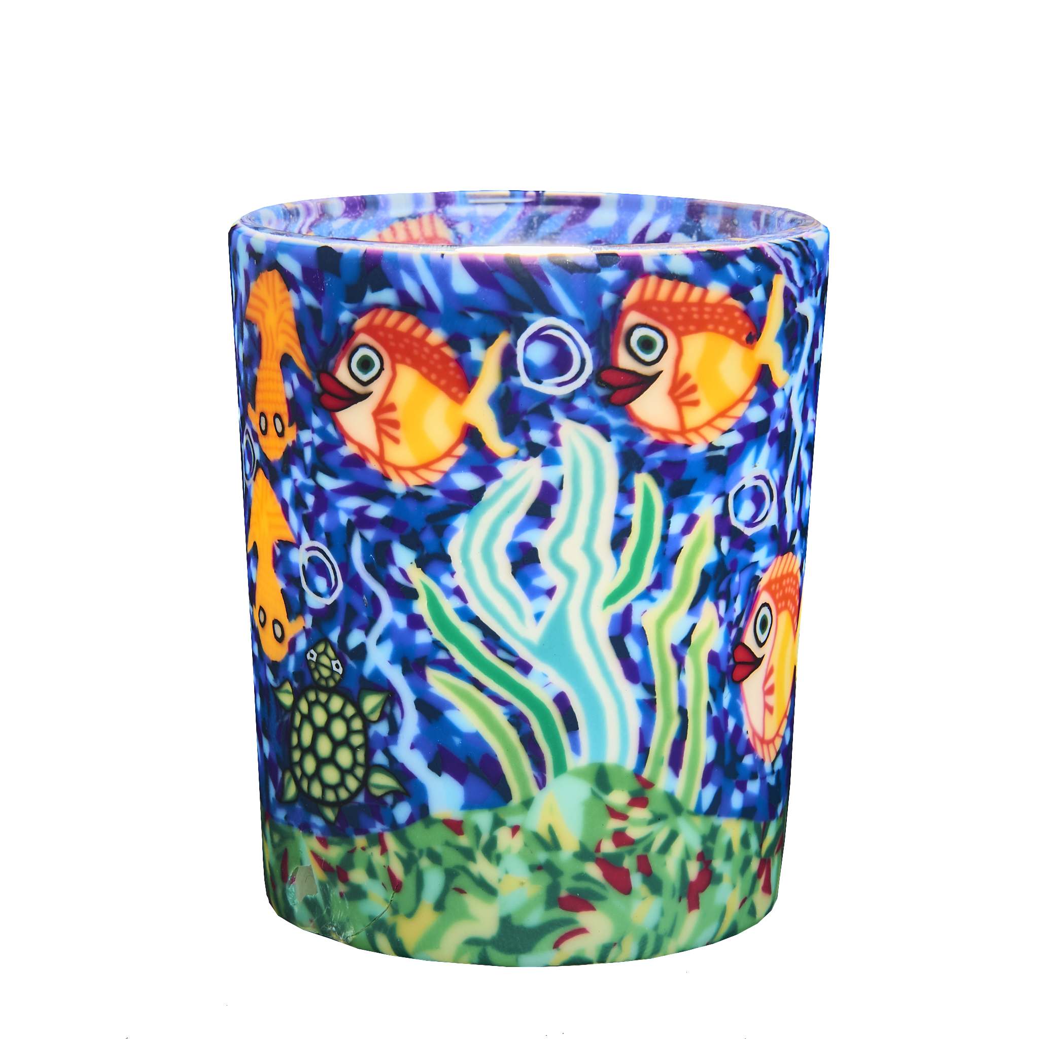 Aquarium Votive Glowing Glass, Pack of 6