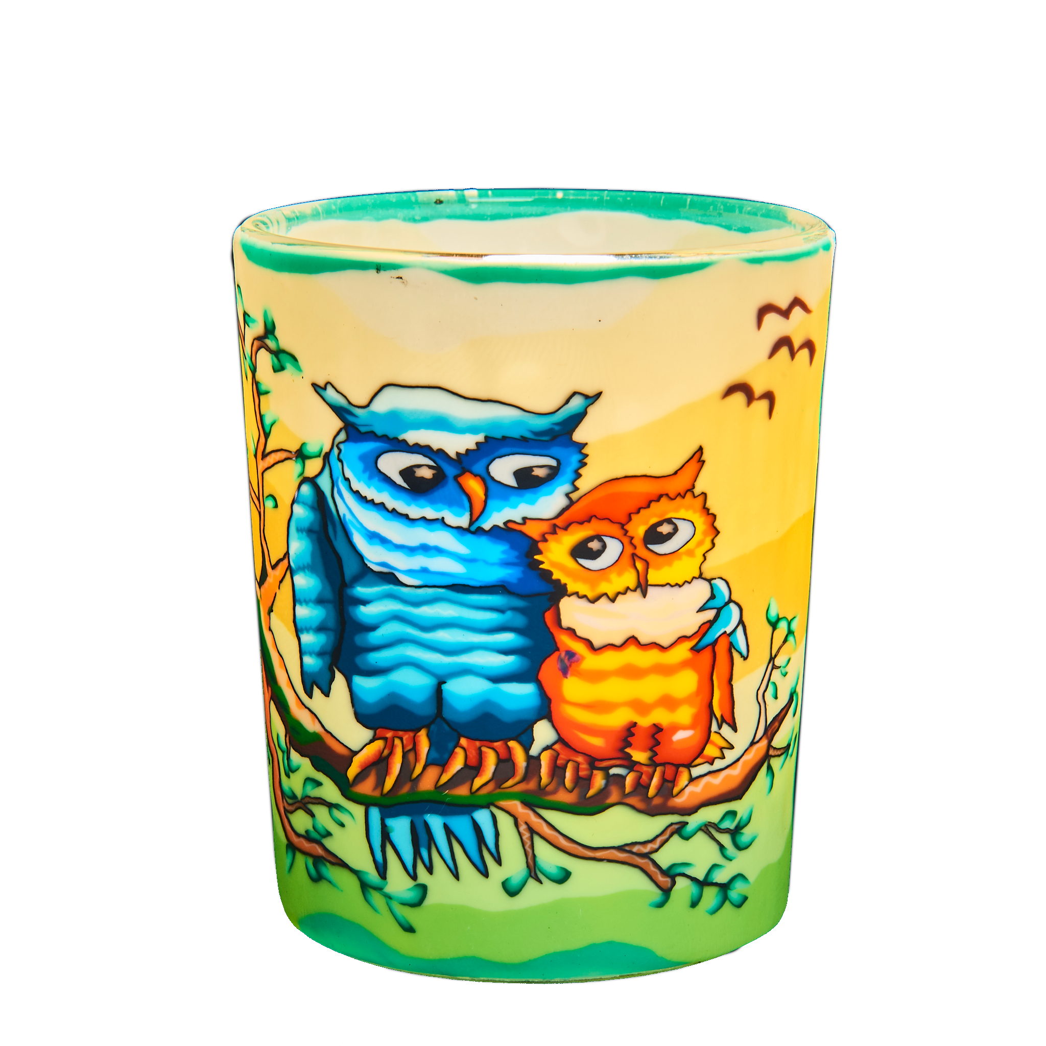 Owls by Day Votive Glowing Glass, Pack of 6
