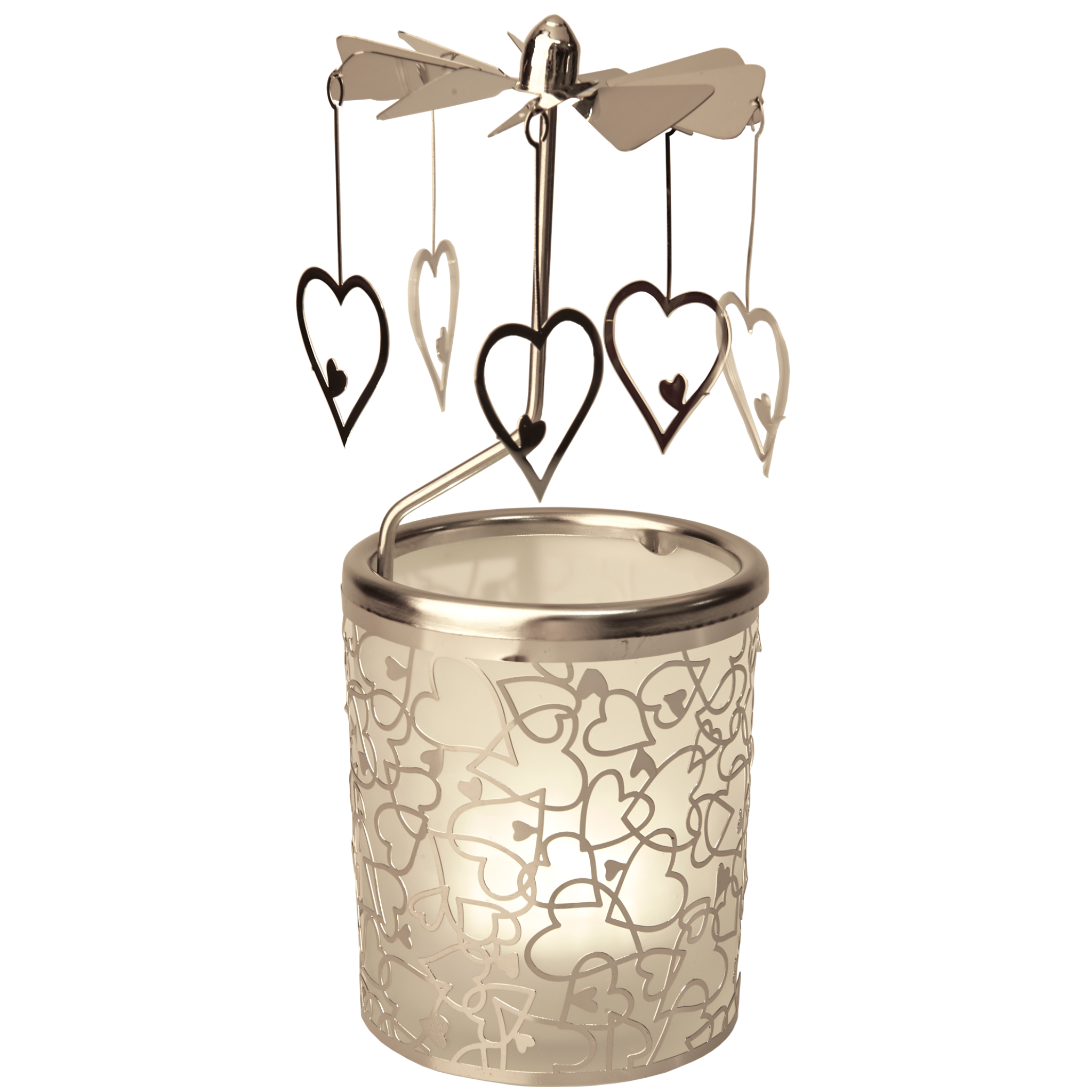 Hearts Rotary Carousels, Pack of 6