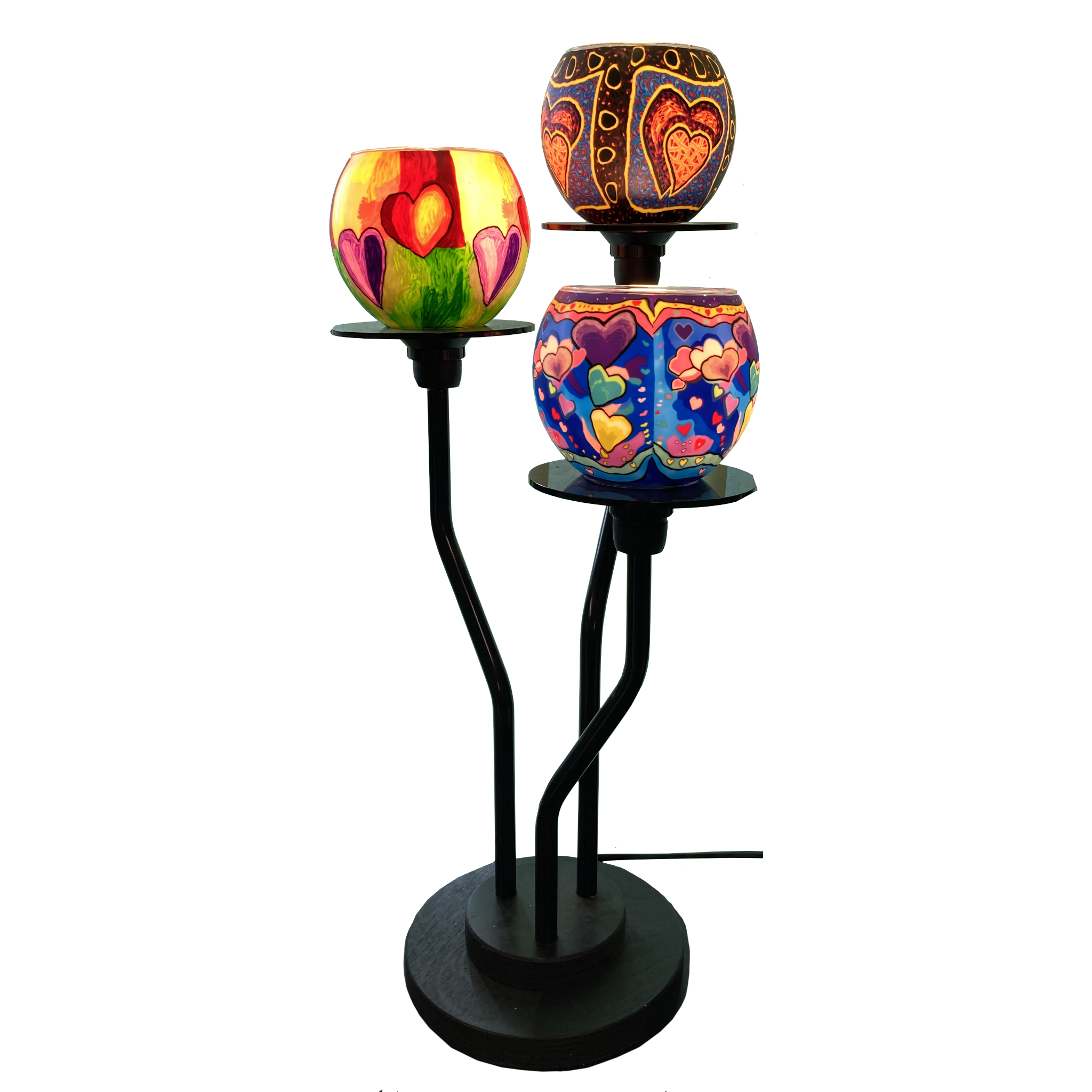 Display Lamp for 3 Glowing Glasses