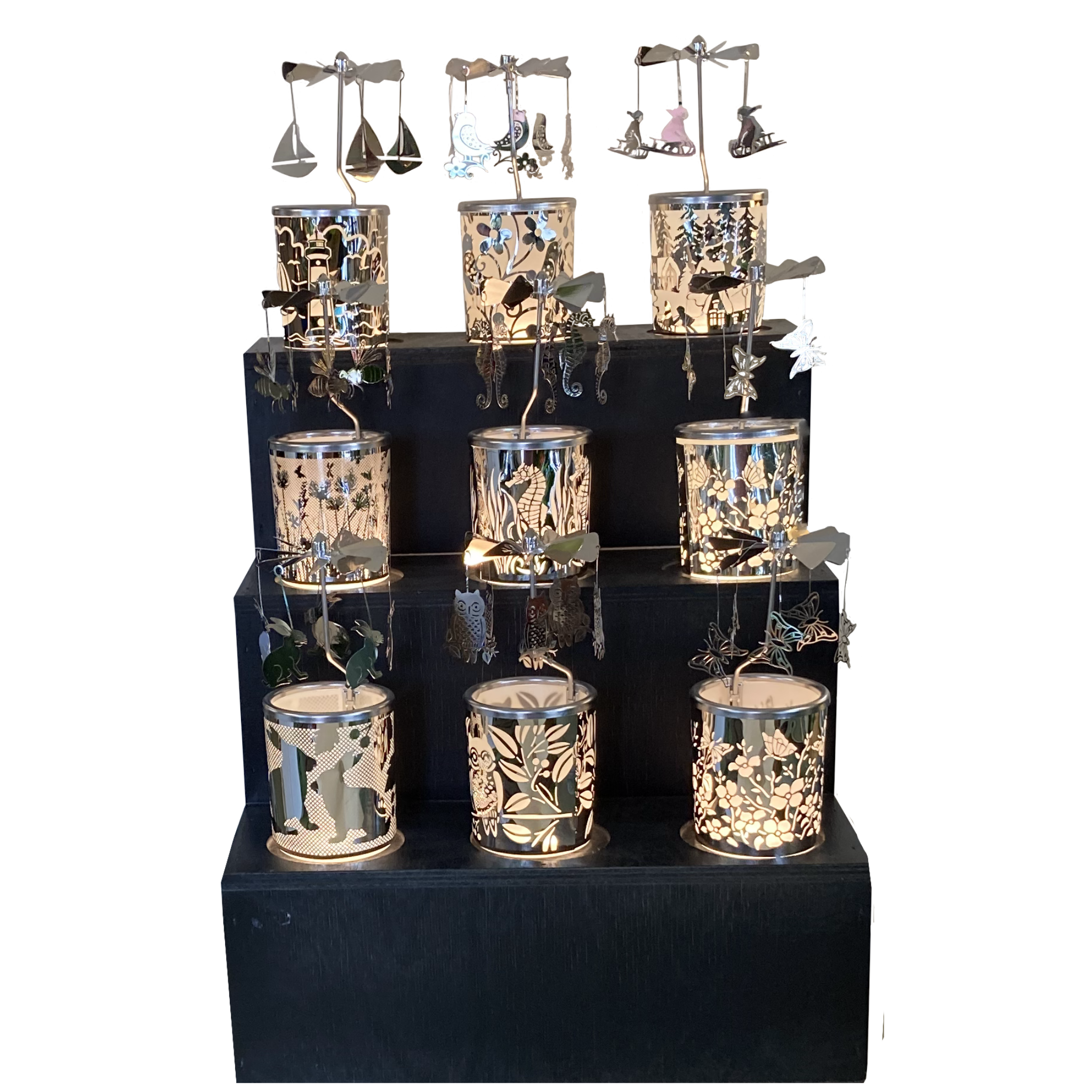 Display for 9 Carousels