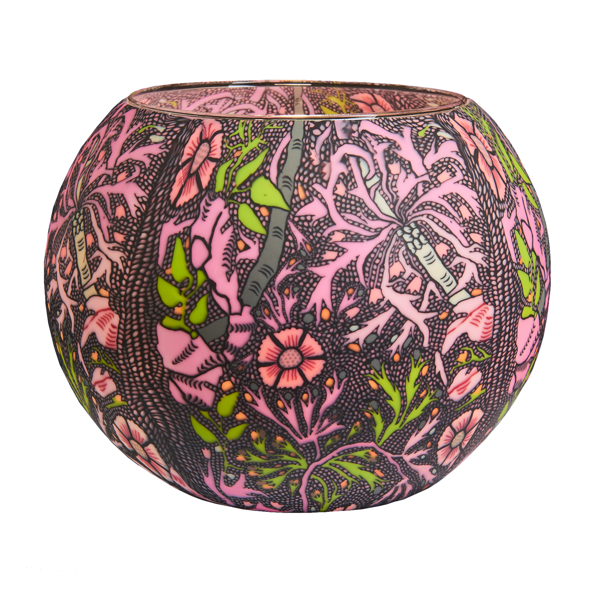 XL William Morris 15cm Glowing Glass Pack of 4