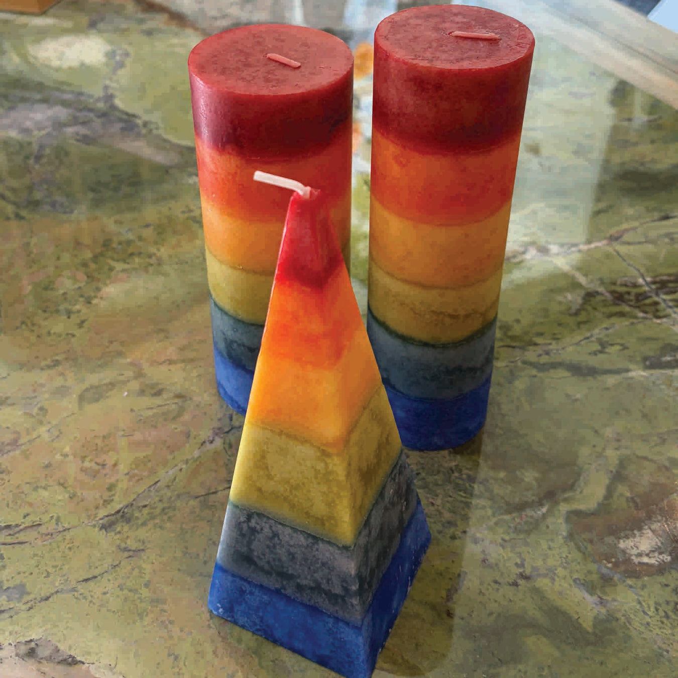 Rainbow Candles