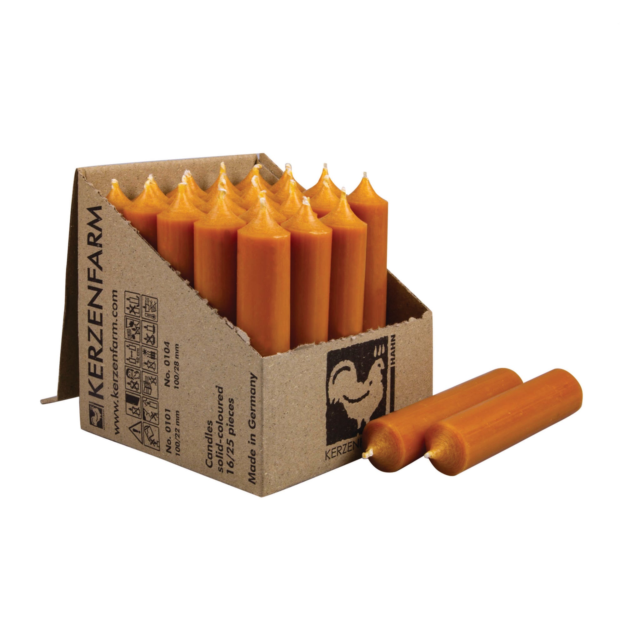 Dinner Candles, Short, Box of 25