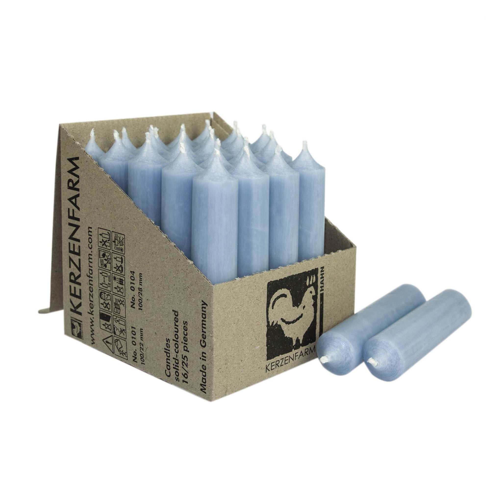 Dinner Candles, Short, Box of 25