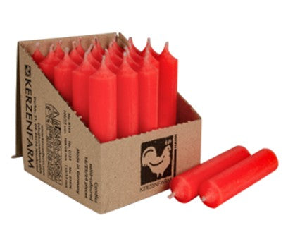 Dinner Candles, Short, Box of 25