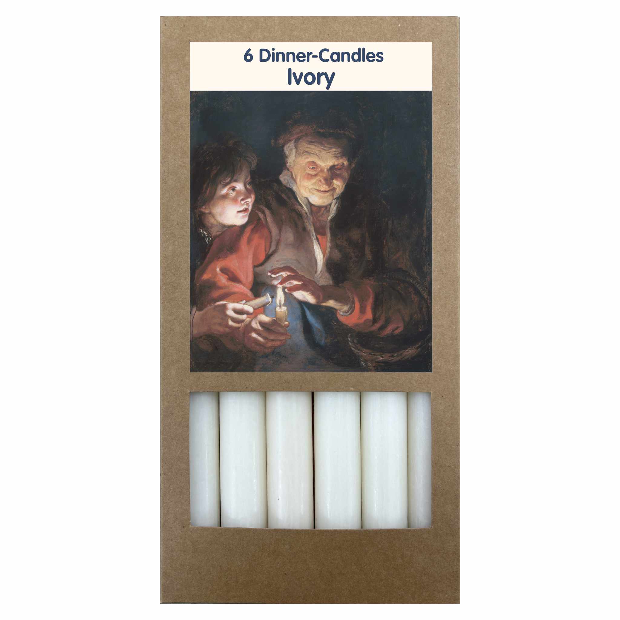 CANDLE SETS,  IVORY, 6 BOXES