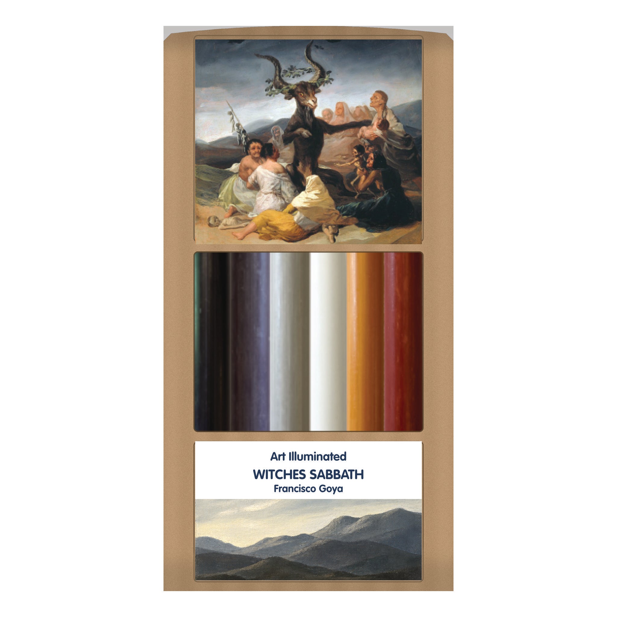 Goya – Witches’ Sabbath – Case of 6 Dinner Candle Sets