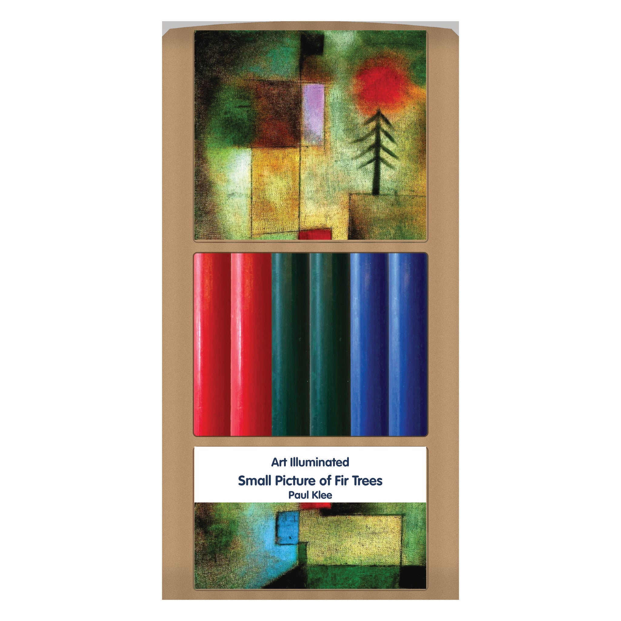 Klee – Small Picture of Fir Trees – Case of 6 Dinner Candle Sets