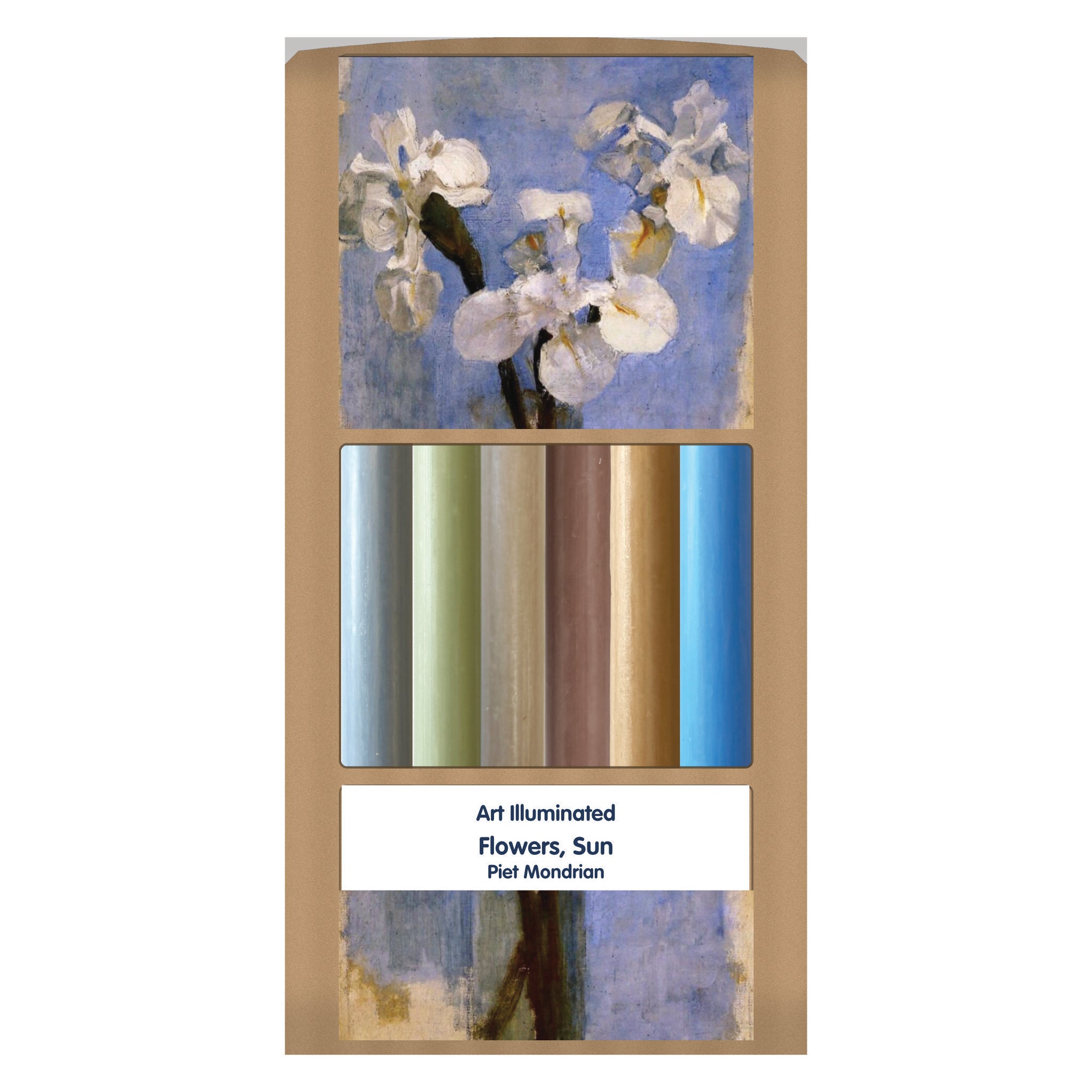 Mondrian – Flowers in the Sun – Case of 6 Dinner Candle Sets