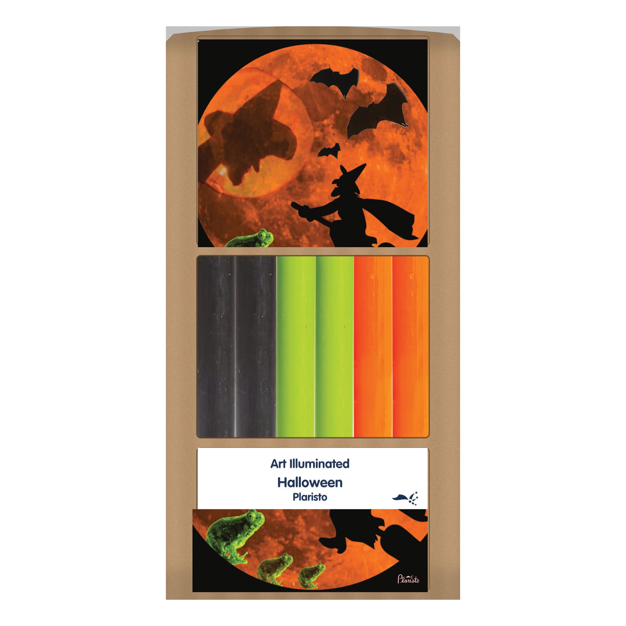 Plaristo – Halloween – Case of 6 Dinner Candle Sets