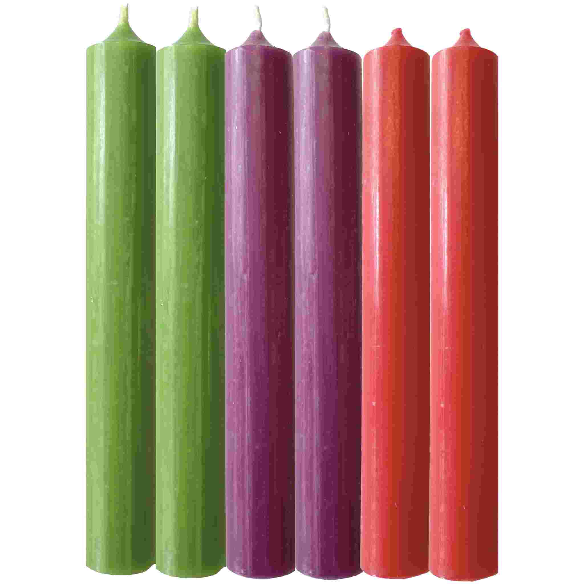 Plaristo – Modern Hearts – Case of 6 Dinner Candle Sets