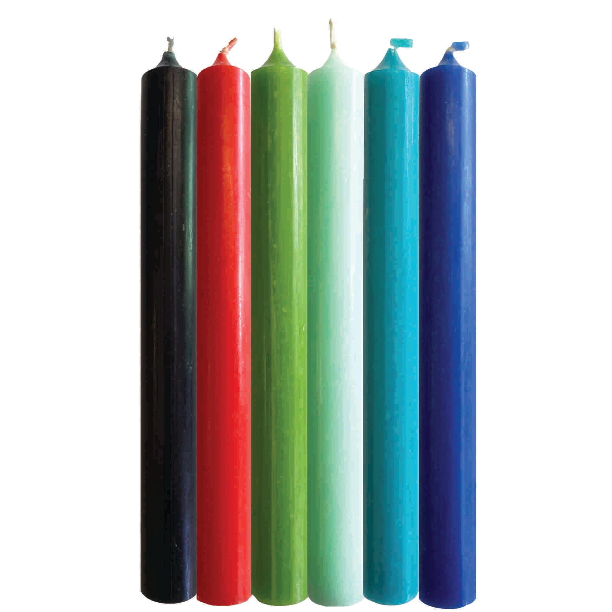 Plaristo – The Red Hut, Rye — Summer Green – Case of 6 Dinner Candle Sets