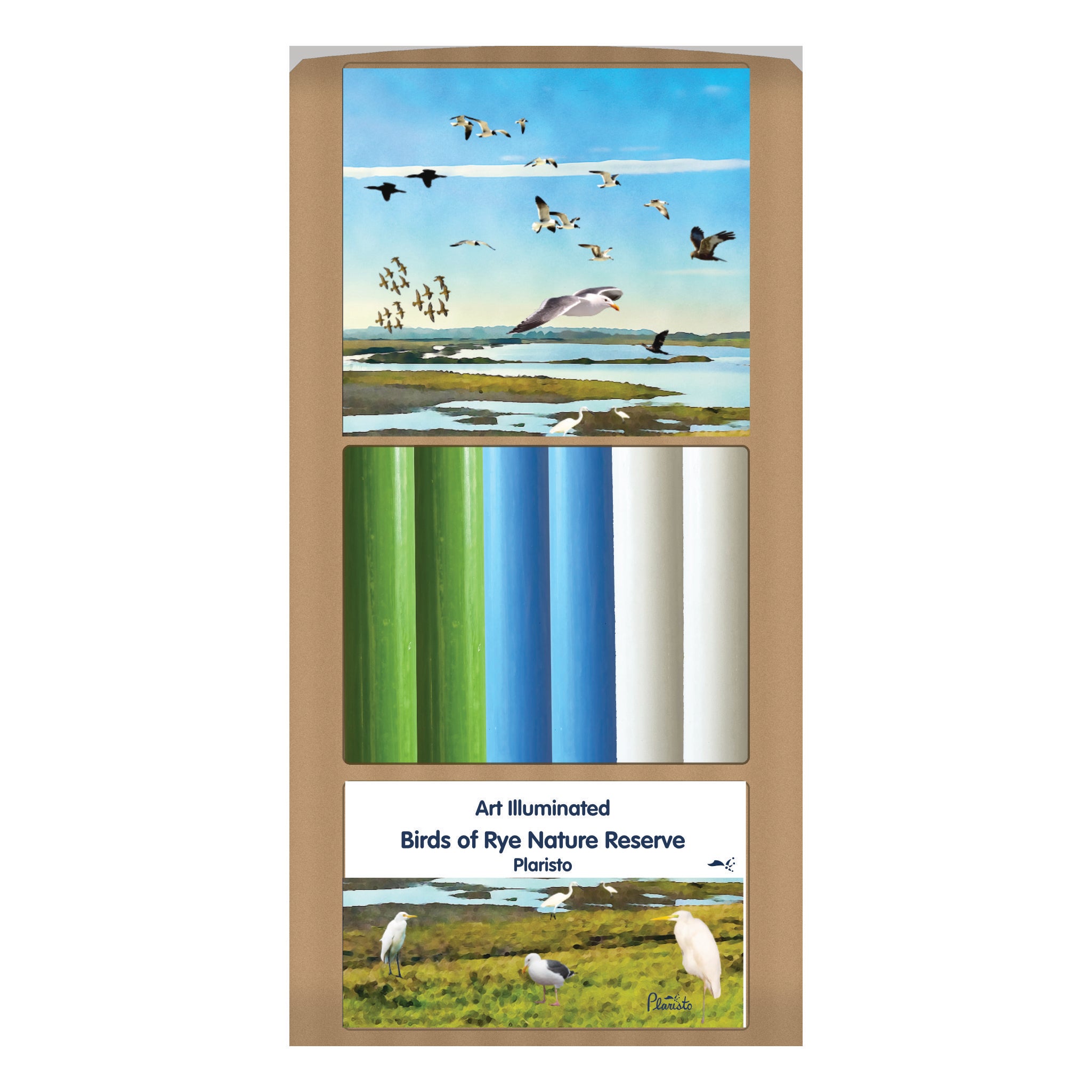 Plaristo – Birds in Rye Nature Reserve – Case of 6 Dinner Candle Sets