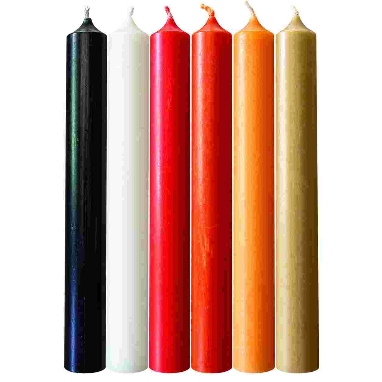 Plaristo – The Red Hut, Rye — Autumn Glow – Case of 6 Dinner Candle Sets