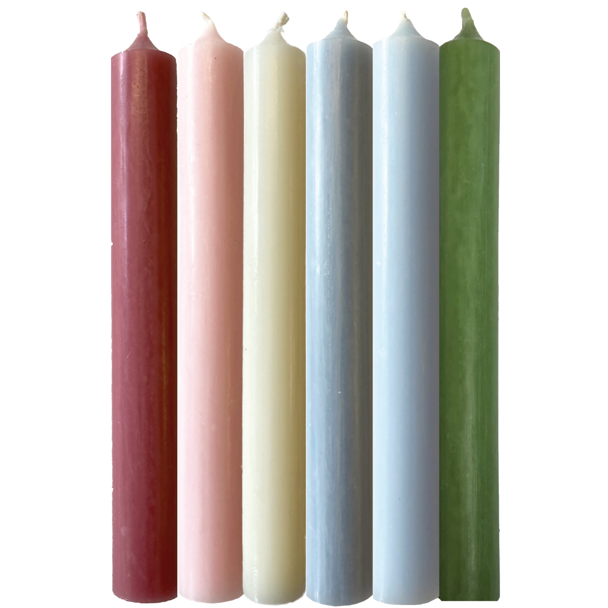 Pissarro – Rye from Cadborough Hill, East Sussex, Grey Afternoon – Case of 6 Dinner Candle Sets