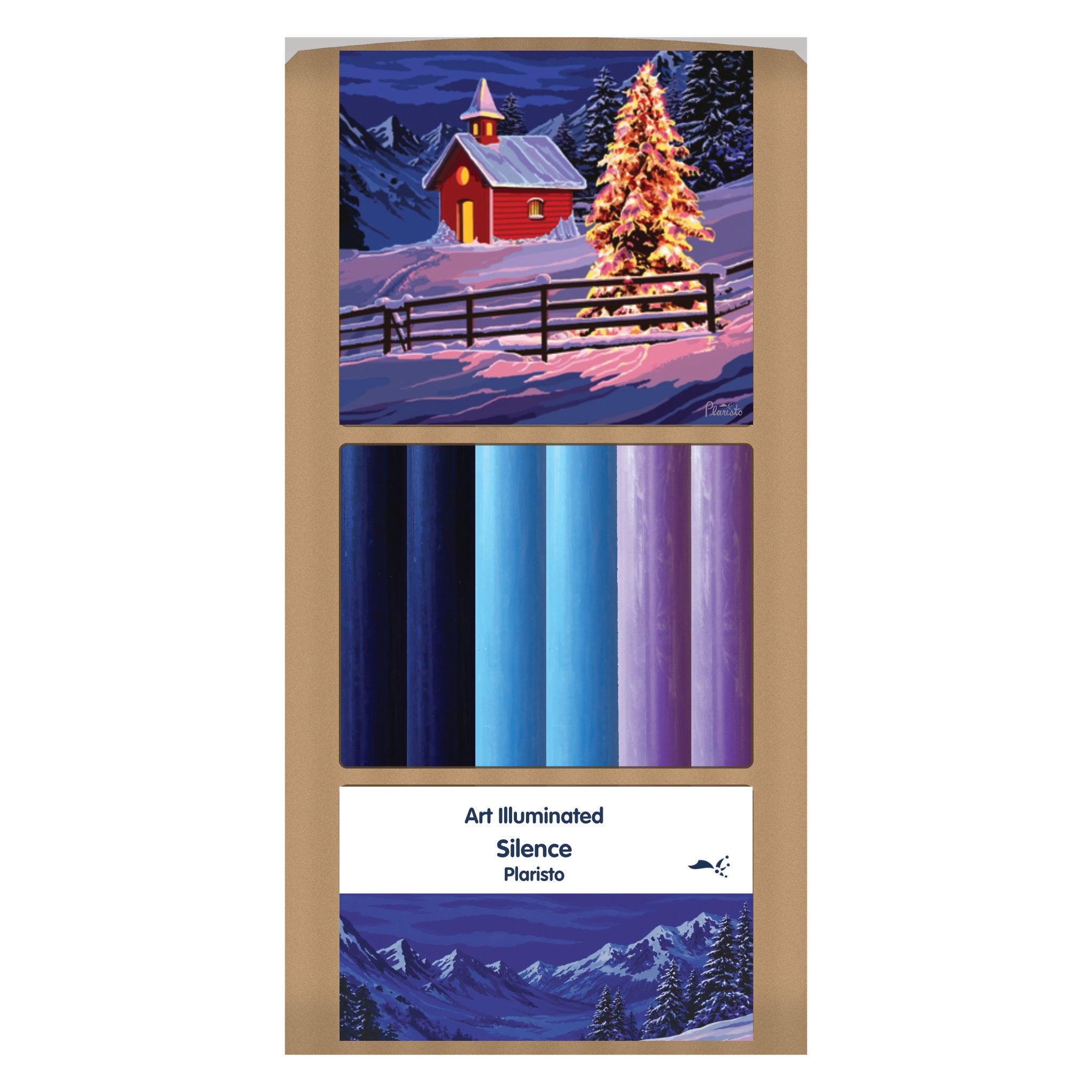Plaristo – Silence – Case of 6 Dinner Candle Sets