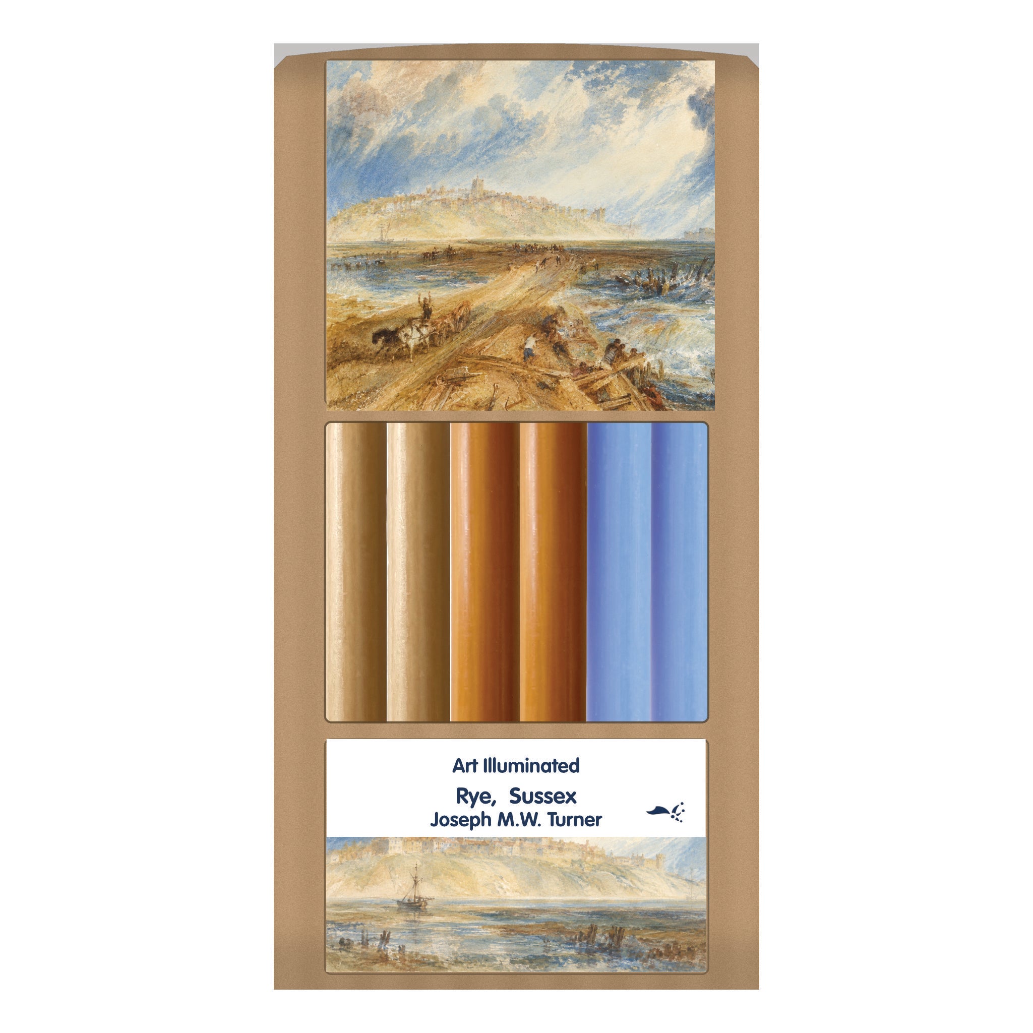 Turner – Rye, Sussex – Case of 6 Dinner Candle Sets