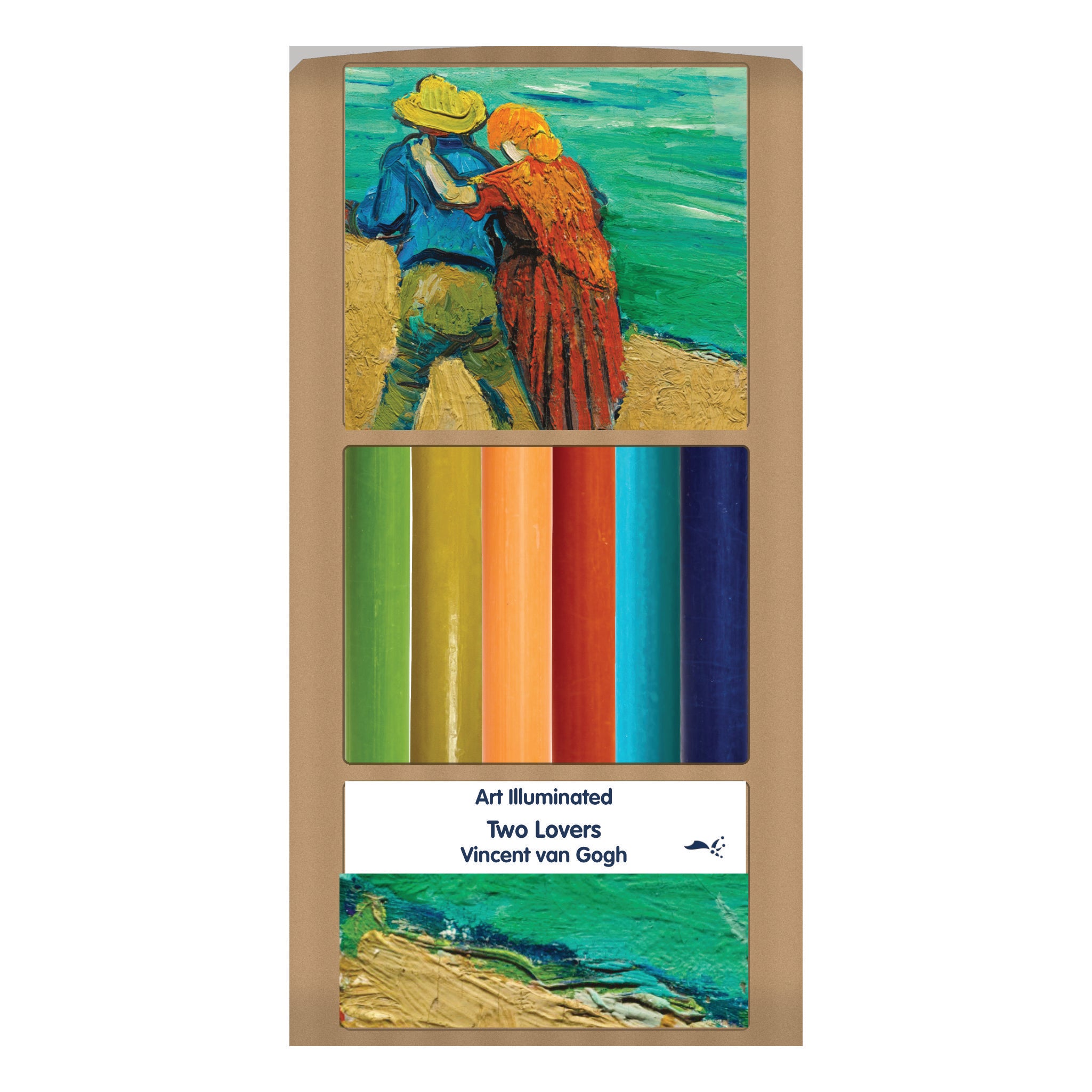 Van Gogh – Two Lovers – Case of 6 Dinner Candle Sets