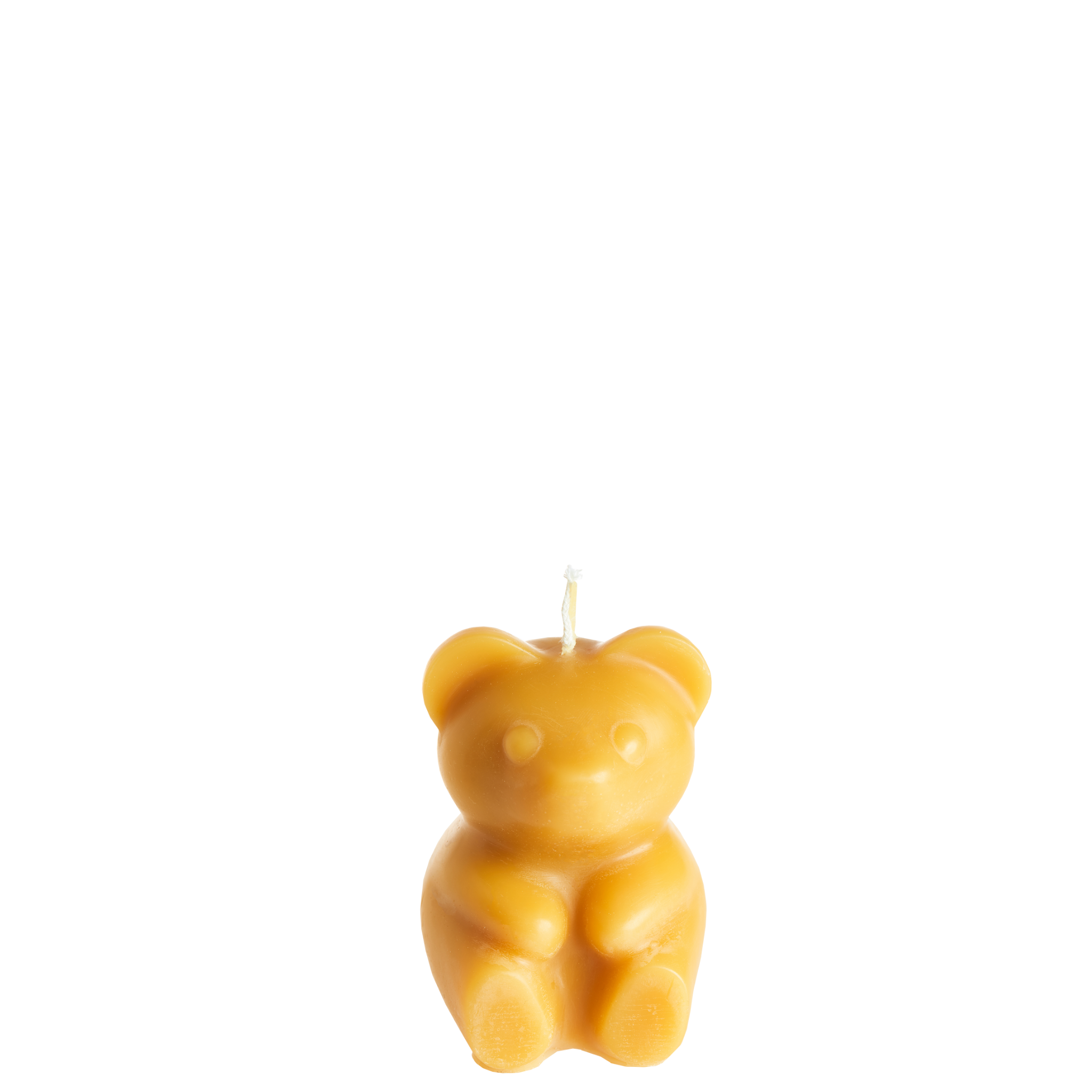 0309 Beeswax Teddy Candle, pack of 3