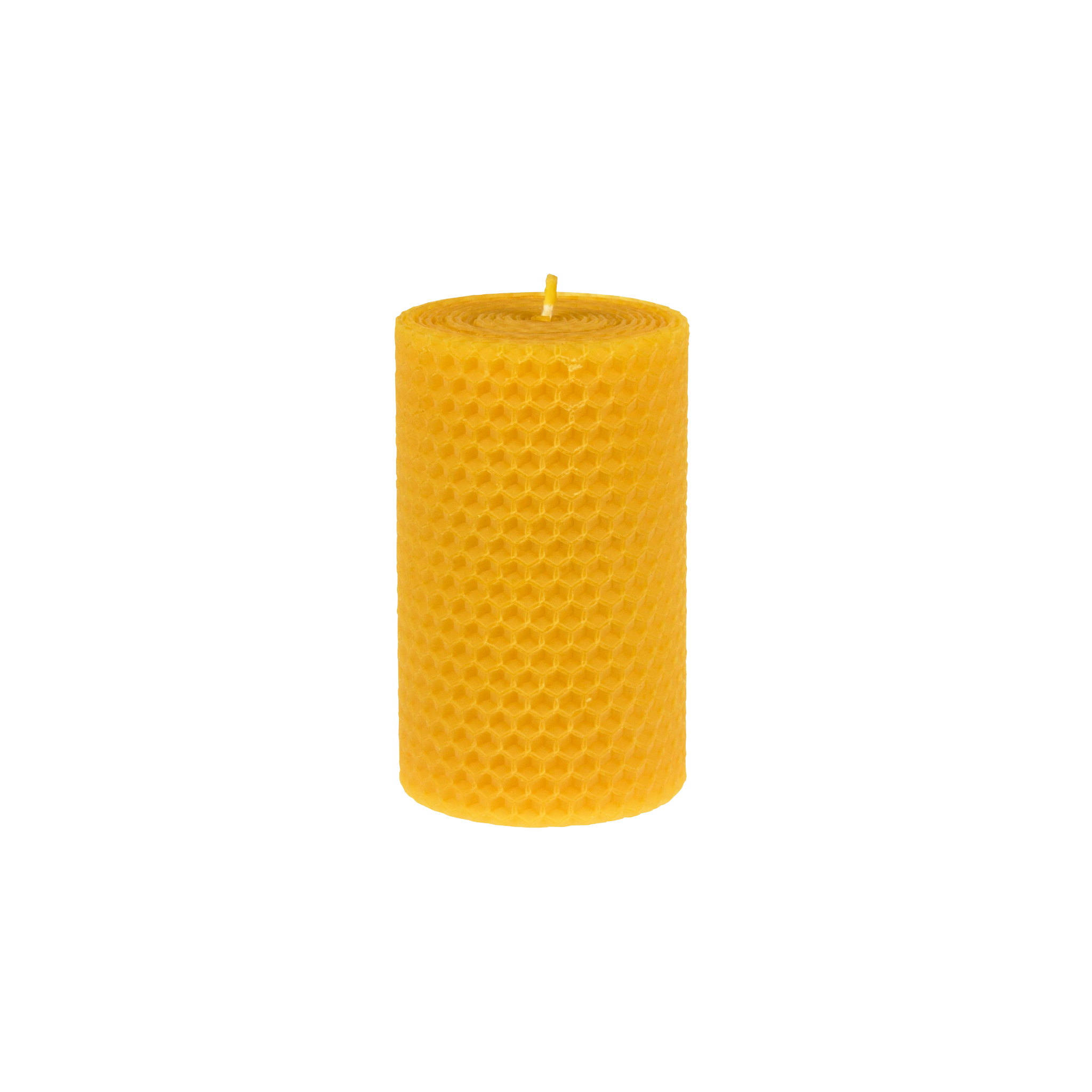 0504 Beeswax  Pillar Candle Honeycomb, pack of 4