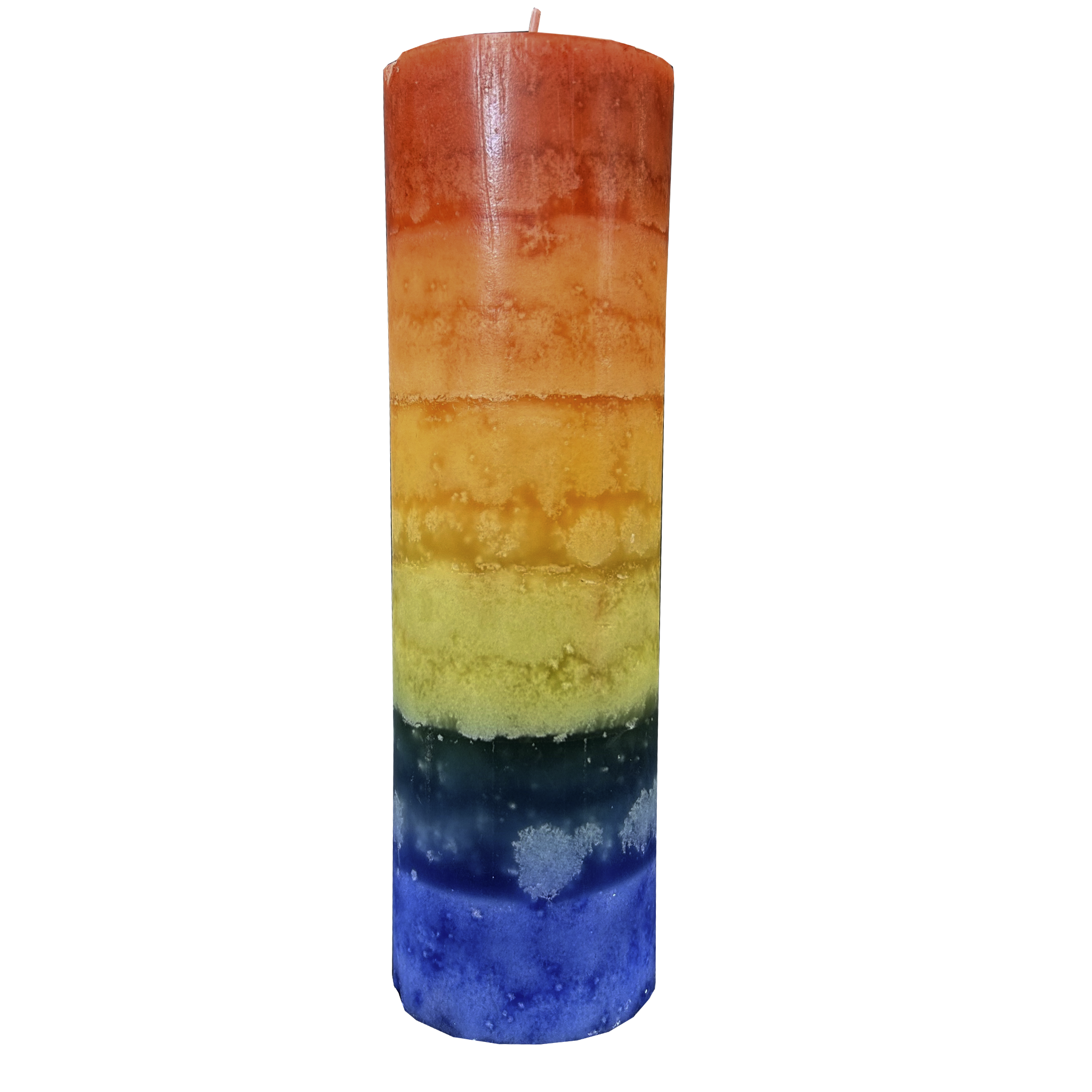 Rainbow Pillar Candle, 270 x 54mm, pack of 2