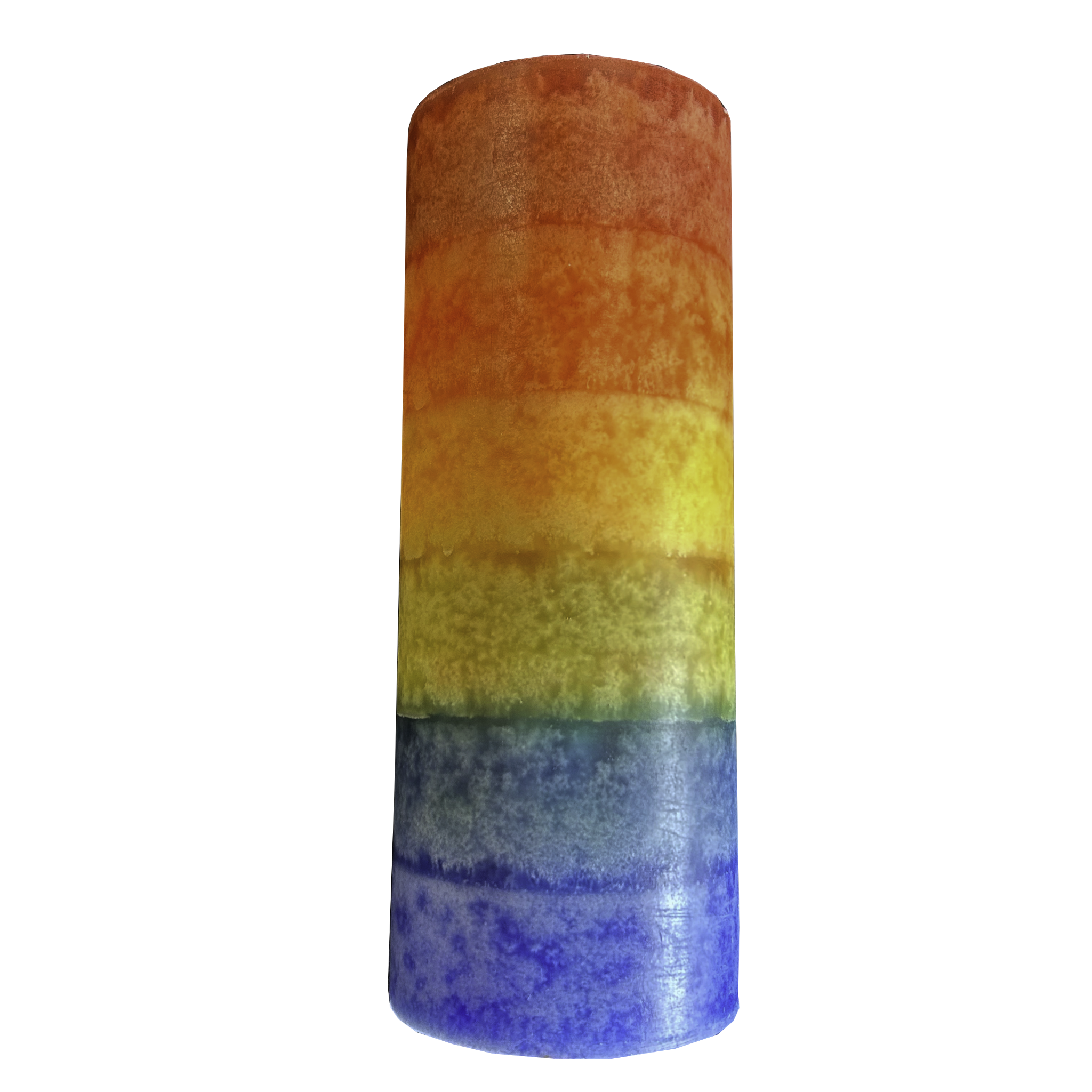 Rainbow Pillar Candle, 180 x 70mm, pack of 2