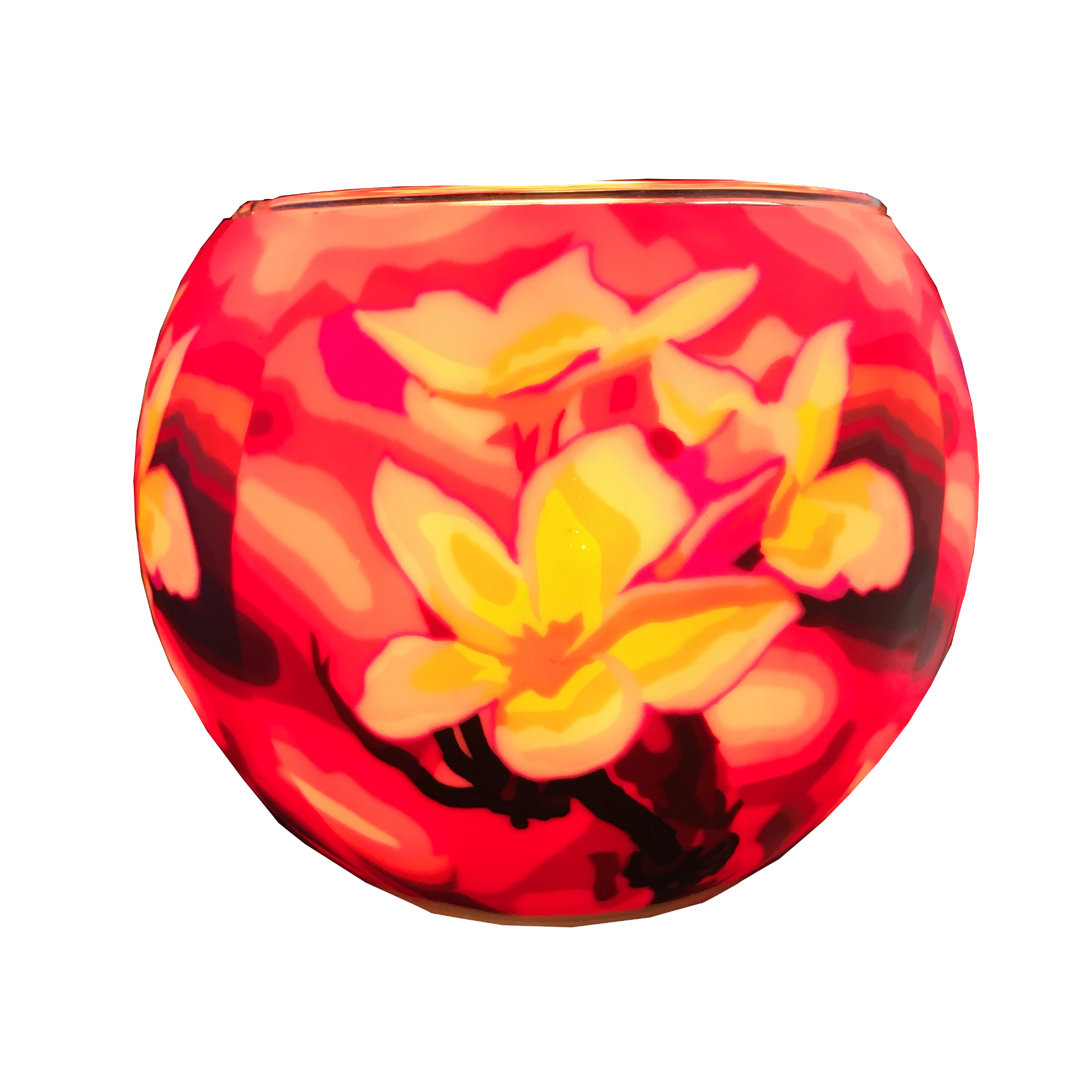 SALE Magnolia, 11cm Glowing Glass, Pack of 6
