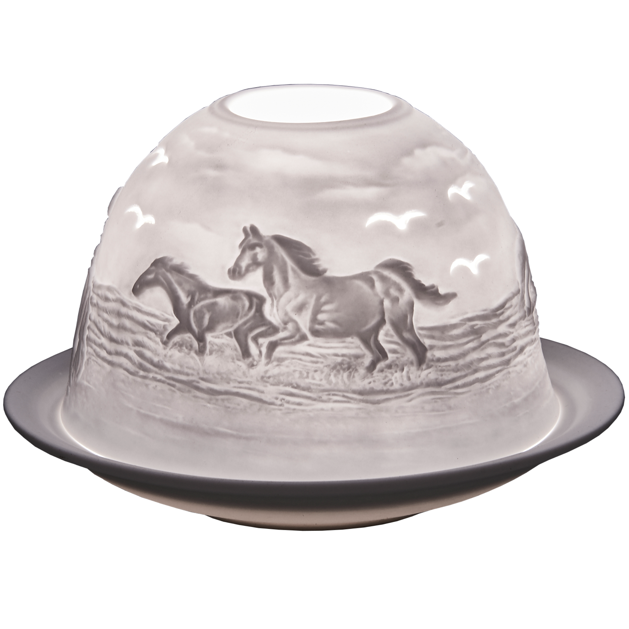 SALE Horses on the Beach Domelights Pack of 6
