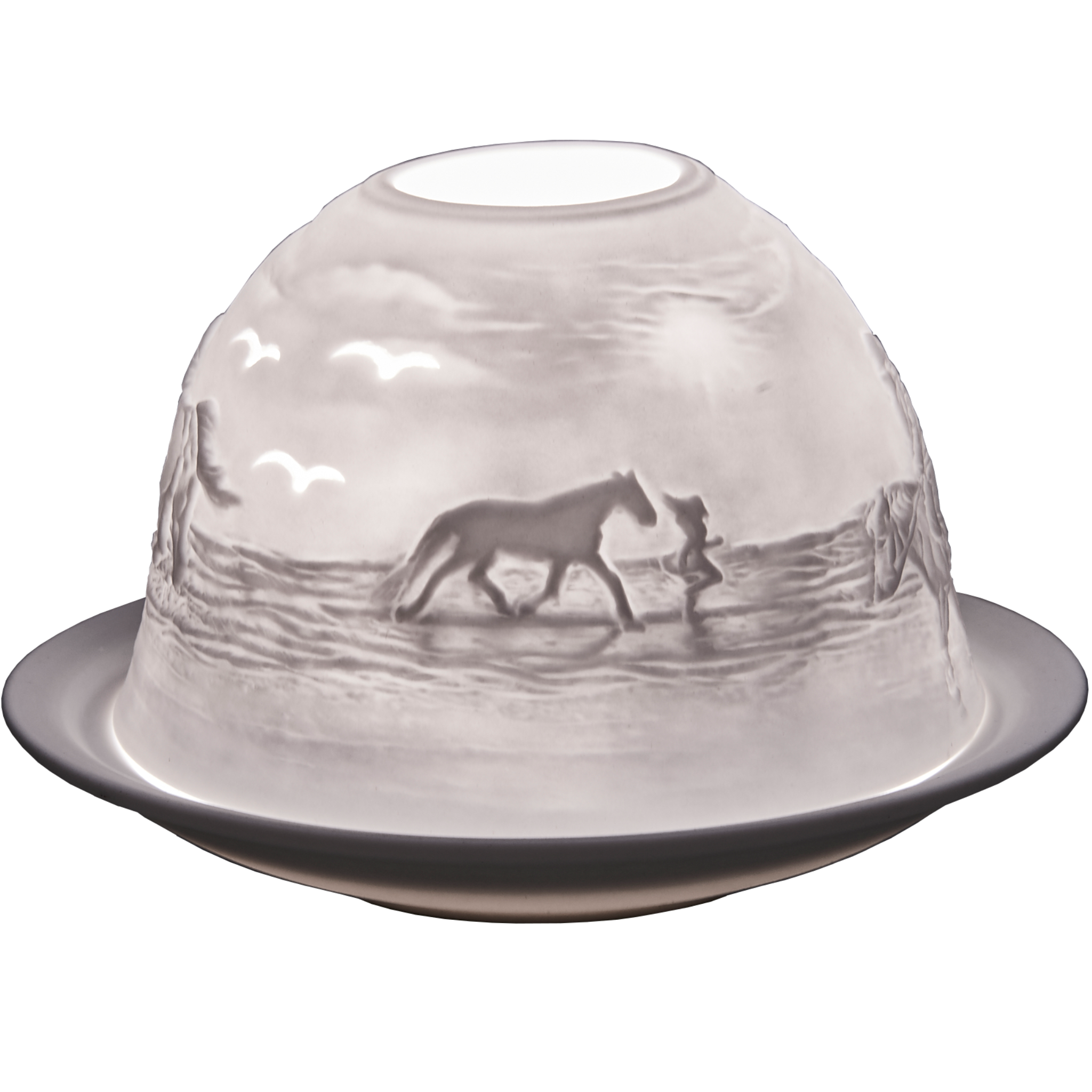 SALE Horses on the Beach Domelights Pack of 6
