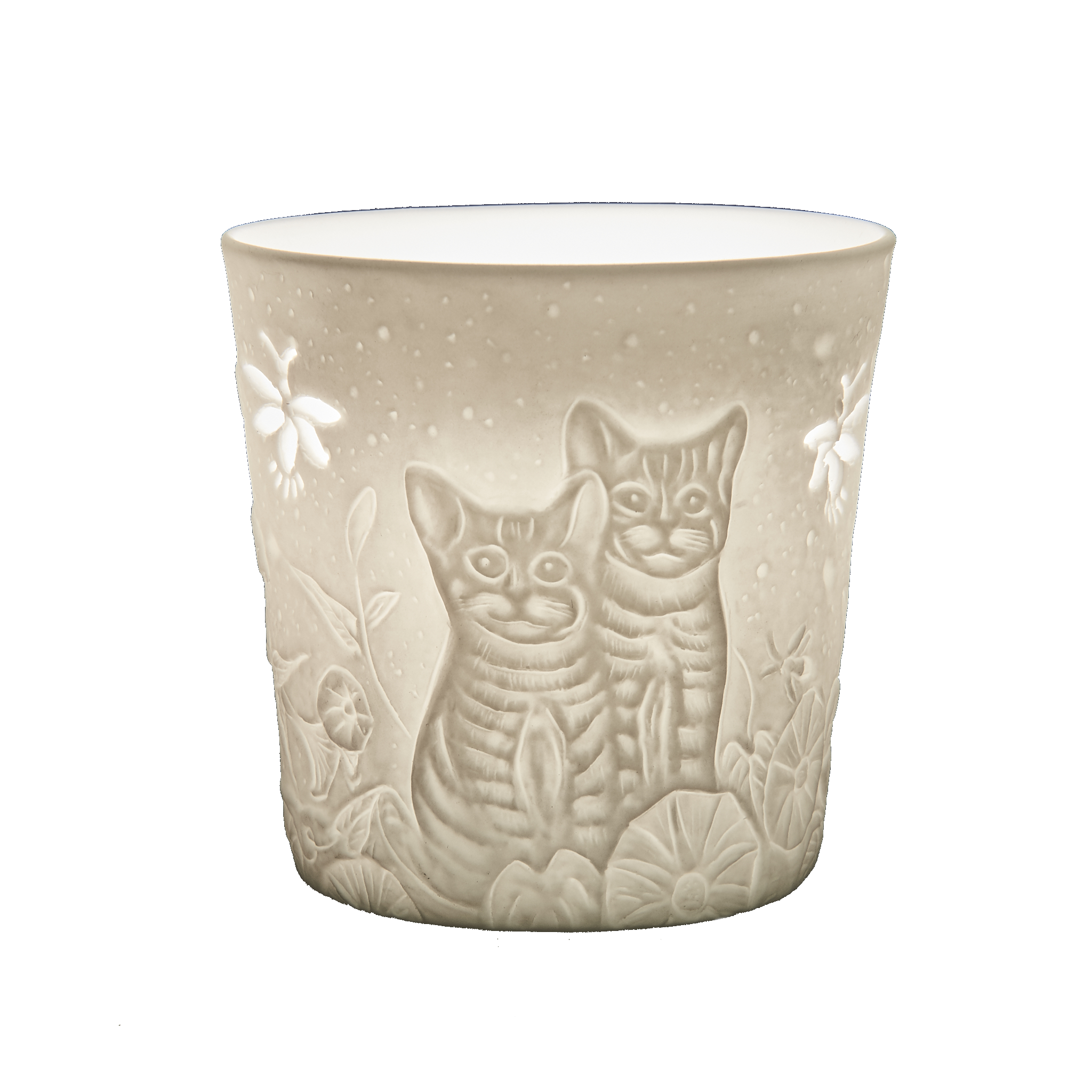 Kittens Porcelain Votive Pack of 6