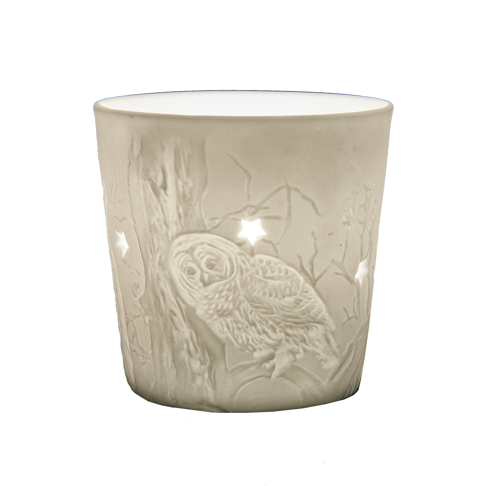 Owl Porcelain Votive Pack of 6