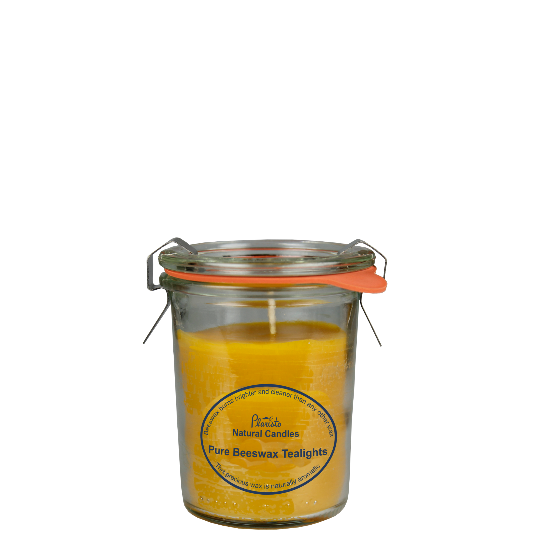 34803 Beeswax Glass Candle (140ml), x 6