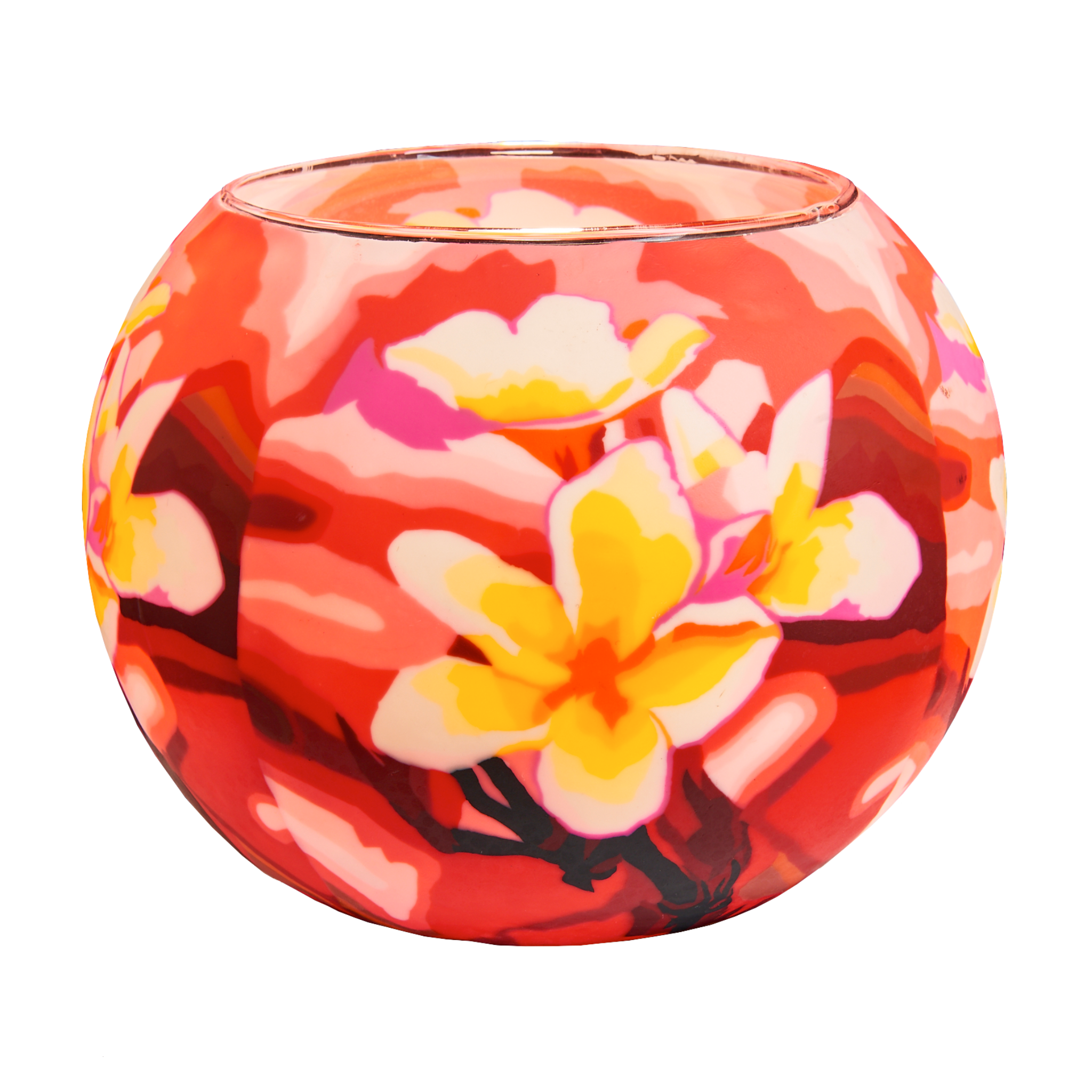 XL Magnolia 15cm Glowing Glass Pack of 4